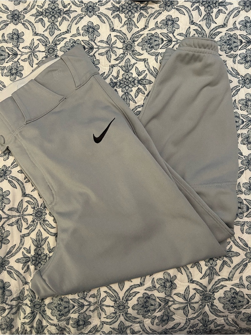 Nike Light Gray Baseball pants with Black Swoosh